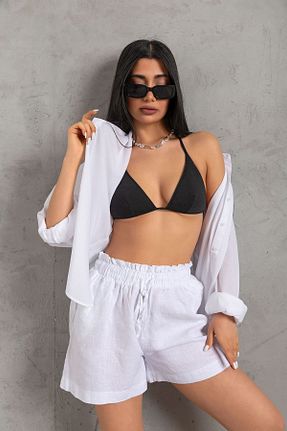 شلوارک و برمودا سفید زنانه Relaxed Maule - کد 817406877
