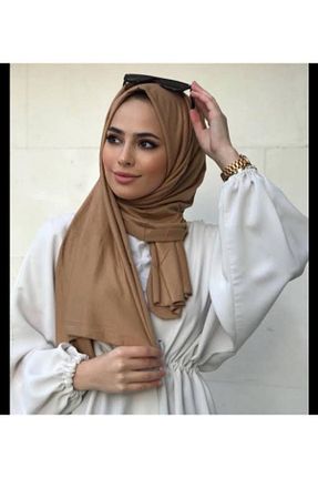 شال قهوه ای زنانه پنبه ای feronis - کد 769908686