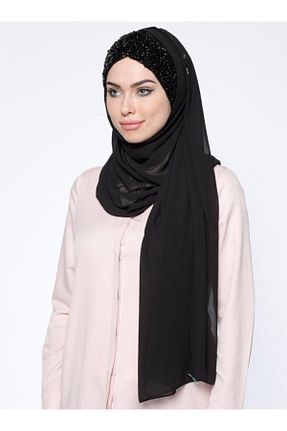 شال مشکی زنانه کرپ Differenza - کد 88249159