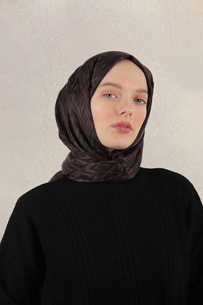 شال قهوه ای زنانه پنبه پلی استر MİRSOY SCARF - کد 835498078