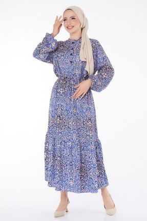 لباس آبی زنانه اسلیم فیت بافتنی کد 835616957