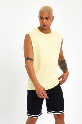 تی شرت زرد مردانه رگولار یقه گرد کد 131315028