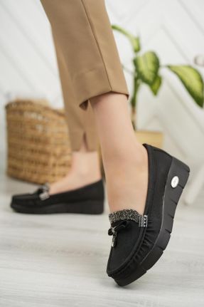 کفش پاشنه بلند پر مشکی زنانه پاشنه کوتاه ( 4 - 1 cm ) پاشنه پر کد 109001762
