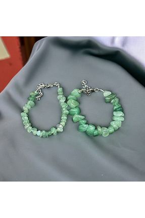 دستبند جواهر سبز زنانه سنگ طبیعی eHediyecim - کد 838298922