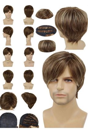 کلاه گیس قهوه ای زنانه Utelips - کد 757827964