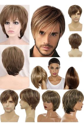 کلاه گیس نارنجی Utelips - کد 757827905