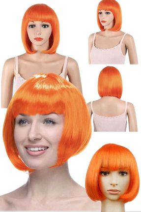 کلاه گیس نارنجی زنانه Utelips - کد 367445176