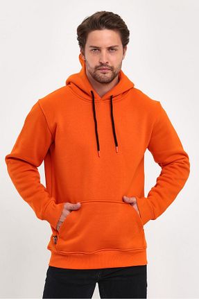 سوئیشرت اسپرت نارنجی مردانه اورسایز BayBayan - کد 841127803