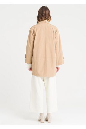 ترنچکت قهوه ای زنانه آستر دار Armağan - کد 841117182
