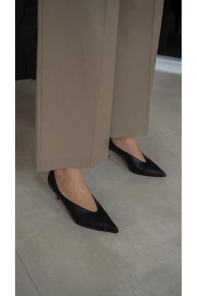 کفش پاشنه بلند کلاسیک مشکی زنانه پاشنه ساده پاشنه متوسط ( 5 - 9 cm ) کد 815065526