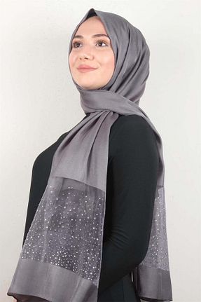 شال طوسی زنانه PİRAMİT - کد 792641525