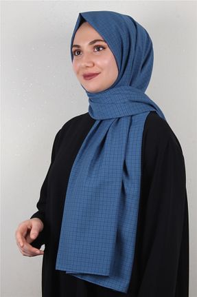 شال آبی زنانه Eşarppark - کد 641134857