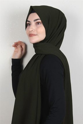 شال خاکی زنانه پنبه ای Modakaşmir - کد 292061681