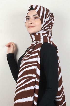 شال قهوه ای زنانه Modakaşmir - کد 305208755