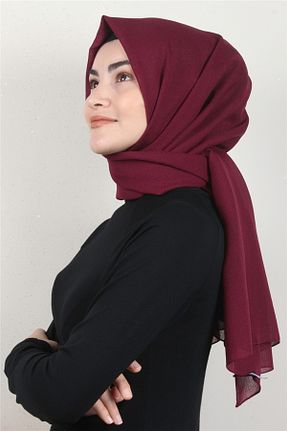 شال زرشکی زنانه پنبه ای Eşarppark - کد 315266917