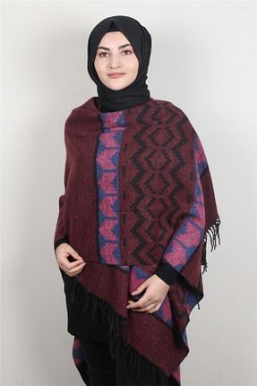 شال زرشکی زنانه Eşarppark - کد 199347459