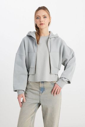 سوئیشرت طوسی زنانه ساده Wrangler - کد 830116992