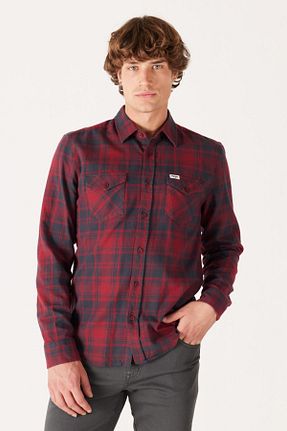 پیراهن قرمز مردانه رگولار Wrangler - کد 826968371