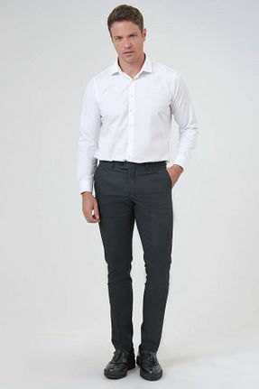 شلوار پارچه ای مشکی مردانه فاق نرمال SÜVARİ - کد 840735680