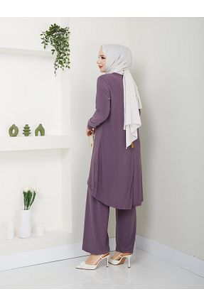 ست بالاتنه و پائین تنه حجاب صورتی زنانه Relaxed MODAMÜNASİP - کد 840956389