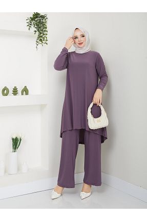 ست بالاتنه و پائین تنه حجاب صورتی زنانه Relaxed MODAMÜNASİP - کد 840956389