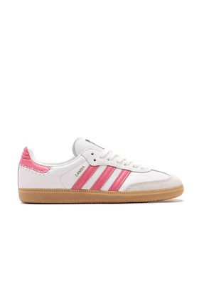 کفش اسنیکر سفید زنانه بند دار adidas - کد 840750074