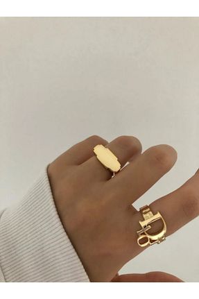 انگشتر جواهر طلائی زنانه زیرکن AURRARİ - کد 840746527