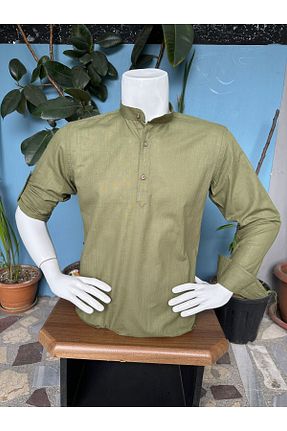 پیراهن سبز مردانه رگولار CLASSO - کد 840044087