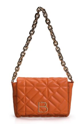 کیف دوشی نارنجی زنانه چرم مصنوعی کد 183194600