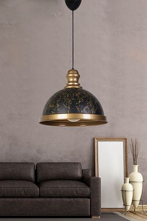 لوستر مشکی چوب hmydesign - کد 713206019