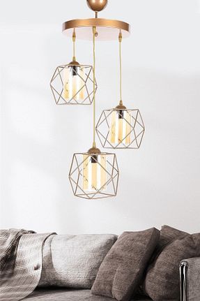 لوستر متالیک استیل (فولاد) hmydesign - کد 35333575
