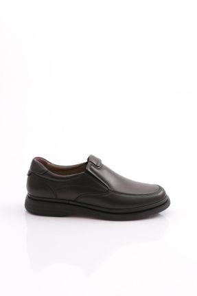 کفش کژوال مشکی مردانه چرم مصنوعی پاشنه کوتاه ( 4 - 1 cm ) پاشنه ساده کد 820021036