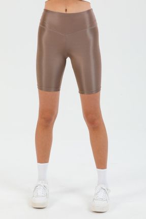 ساق شلواری قهوه ای زنانه بافتنی فاق بلند کد 240360299