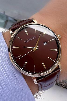 ساعت مچی قهوه ای مردانه 43 میلی متر Homies - کد 766860228