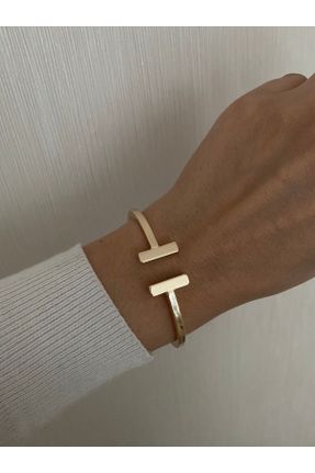 دستبند جواهر طلائی زنانه روکش طلا کد 211672141