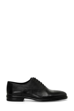 کفش کلاسیک مشکی مردانه پارچه نساجی پاشنه کوتاه ( 4 - 1 cm ) پاشنه ساده کد 809501870