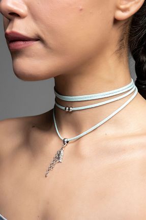 چوکر مشکی چرم خالص DENİZ TASARIM - کد 174767494