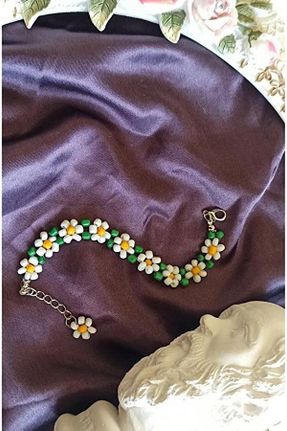 دستبند جواهر سفید زنانه منجق Energy Ornament - کد 754020723