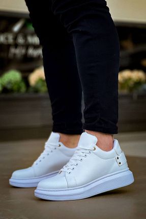 کفش اسنیکر سفید مردانه بند دار Rozero Shoes - کد 841126390