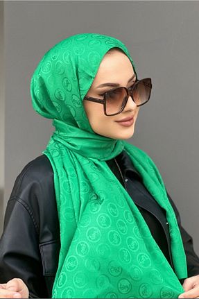 شال سبز زنانه ابریشم کد 841122450