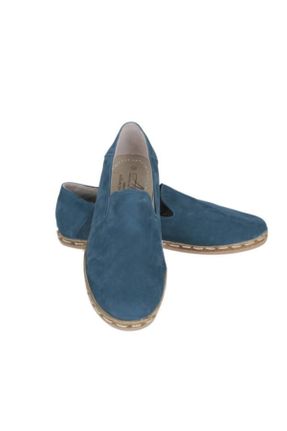 کفش کلاسیک آبی مردانه چرم طبیعی پاشنه کوتاه ( 4 - 1 cm ) کد 122964725