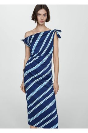 لباس آبی زنانه بافت رگولار کد 824219791