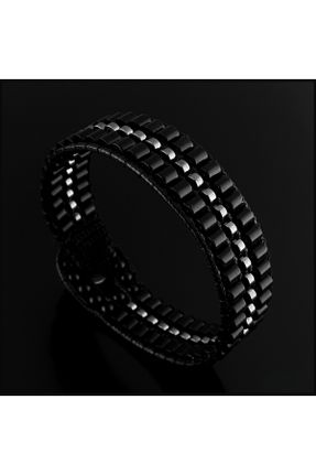 دستبند جواهر مشکی زنانه سنگ طبیعی کد 810232505