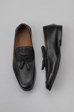 کفش لوفر مشکی مردانه پاشنه کوتاه ( 4 - 1 cm ) کد 771955291