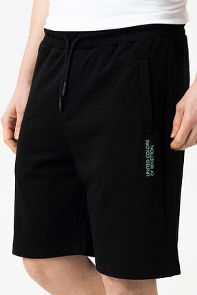 شلوارک و برمودا مشکی مردانه بافتنی United Colors of Benetton - کد 841532792