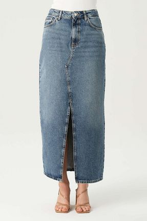 دامن آبی زنانه پارچه CROSS JEANS - کد 839408567