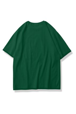 تی شرت سبز زنانه اورسایز کد 808230728