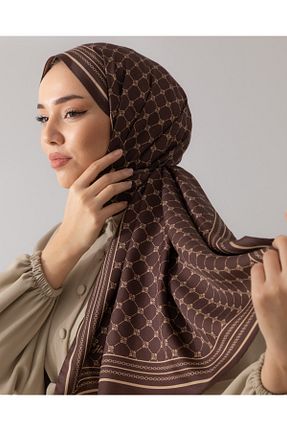 شال قهوه ای زنانه ابریشم Silk Home - کد 841229996