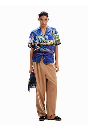 پیراهن آبی زنانه رگولار Desigual - کد 841280025