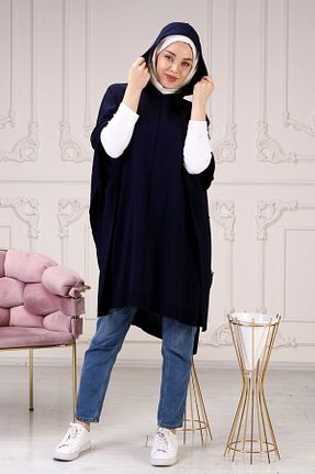 پانچو حجاب مشکی زنانه اکریلیک ilmek - کد 161055794